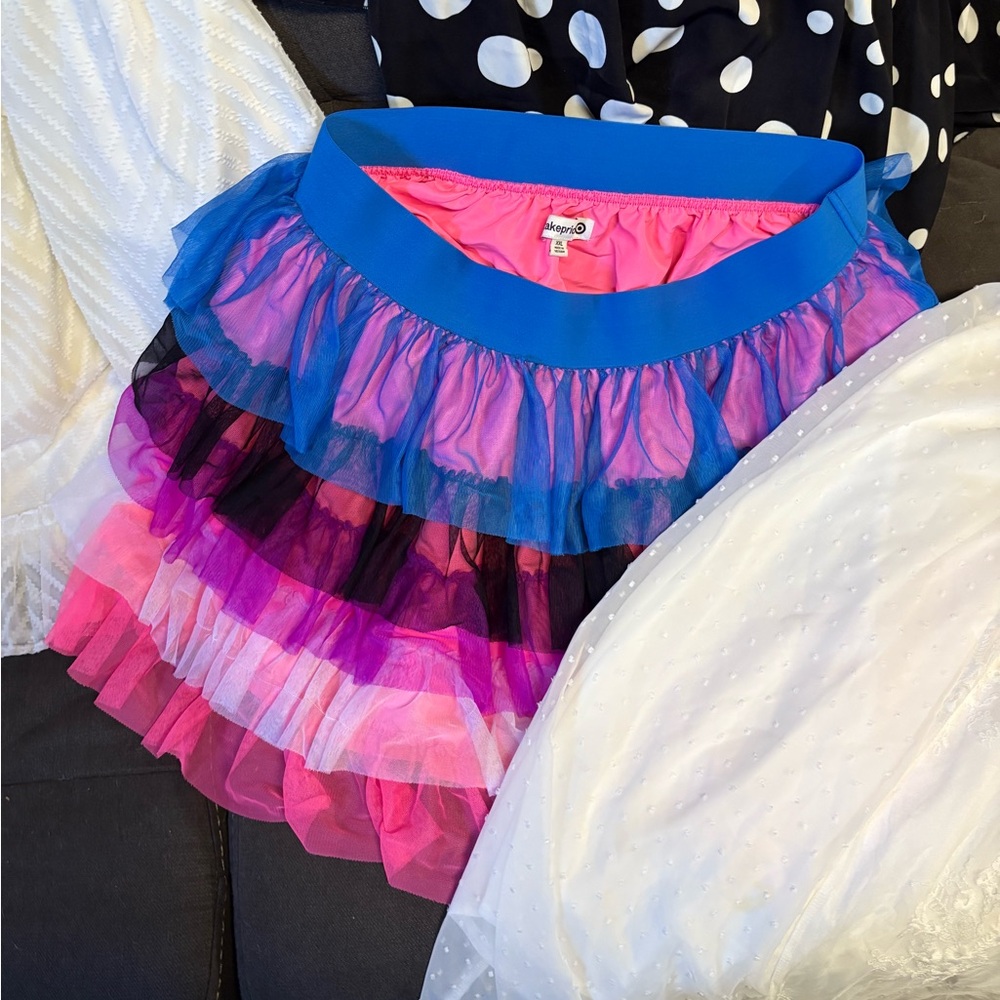 Lot 5 dresses and a H&M Blue and Pink Layered Mini Skirt